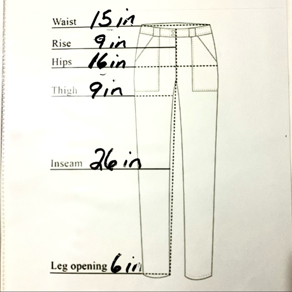 Counterparts BLACK straight leg pants. Pull-on waist 2 back pockets 2 faux front - Picture 3 of 10